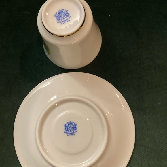 Ebingen/Wttbg Gerold porcelain Demitasse cup and saucer - Picture 5 of 5